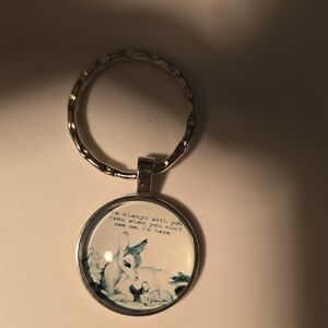 Mama Deer & Baby Deer- Im always with you, even if you cant see me Keychain